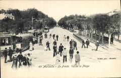 CPA Marseille Le Prado Vu de la Plage 