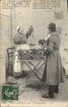 CPA Types Marseillais La Poissonniere Vaquit moun bouon une livre et miejo 