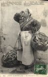 CPA Types Marseillais La Poissonniere Venes lou mounde 