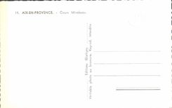 CPA Aix en Provence Cours Mirabeau 