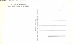 CPA Aix en Provence Place de la Mairie et le Beffroi 