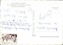 CPSM Le Carrefour du Monde Marseille Montee des Accoules et Clocher du Calvaire 