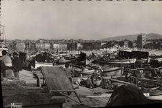 CPSM Marseille Un coin du Vieux Port 