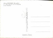 CPSM Aix en Provence B du R Vue aerienne de la Rotonde et la Fontaine 