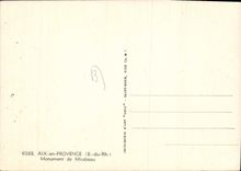 CPSM Aix en Provence du R Monument de Mirabeau 