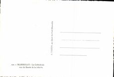 CPSM Marseille La Cathedrale vue du Bassin de la Joliette