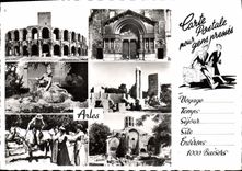CPSM Arles Carte Postale pour gens presses 