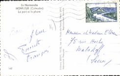 CPA En Normandie Honfleur Calvados Le port et le phare