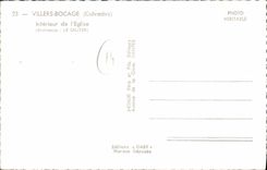 CPA Villers Bocage Calvados Interieur de l'Eglise