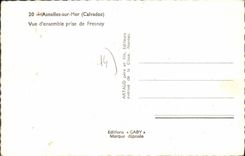 CPA Asnelles sur Mer Calvados Vue d'ensemble prise de Fresnay 