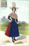 CPA Normande carte en relief