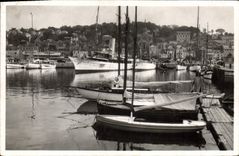 CPA La Douce France Cote Normande Trouville Bassin des yachts 