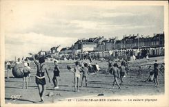 CPA Langrune sur Mer Calvados La culture physique 