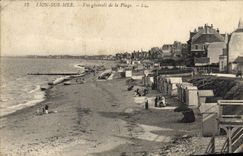 CPA Lion sur Mer Vue generale de la Plage 