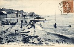 CPA Luc sur Mer Calvados La Digue Cote Est 
