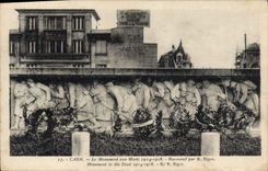 CPA Caen Le Monument aux Morts 1914 1918 Bas relief par 