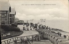 CPA Luc sur Mer Calvados Terrasse du Casino 