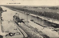 CPA Canal de Caen a La Mer 