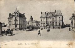 CPA Caen La Gare Saint Martin 