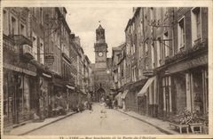 CPA Vire Rue Saulnerie et la Porte de l'Harloge 