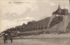 CPA Villerville La Digue 