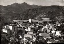CPSM Le Perthus PO Frontiere d'Espagne Vue generale et Pic de St Christophe 