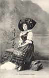 CPA Type d'Alsacienne Reverie 