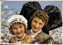 CPSM Vie et costumes en Alsace 