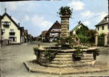 CPSM Obenheim La Fontaine 