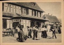 CPSM La Kermesse en Alsace 