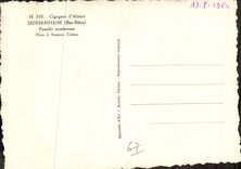 CPSM Cigognes de l'Alsace Dossenheim Bas Rhin famille nombreuse