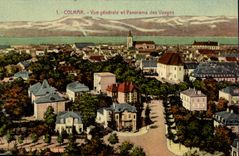 CPA Colmar Vue generale et Panorama des Vosges 