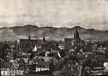 CPSM Colmar Vue sur les Vosges 