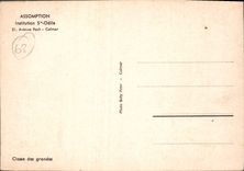 CPSM Assomption Institution Ste Odile Avenue Foch Colmar classe des grandes