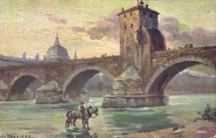 CPA Lyon Ancien Le Pont de la Guillotiere et sa Redoute 