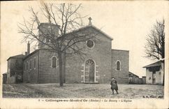 CPA Collonges au Mont d'Or Rhone Le Bourg L'Eglise 