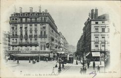 CPA Lyon La Rue de la Republique 