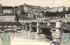 CPA Vue du Pont Saint Clair et Coteau de la Croix Rousse 