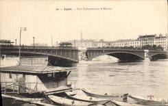 CPA Lyon Pont Lafayette sur Le Rhone 