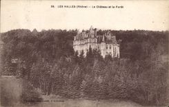 CPA Les Halles Rhone Le Chateau et la Foret 