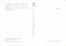 CPSM Tramway à Chevaux 1880 1899 Musee Henri Malartre Ville de Lyon tramway hippomobile