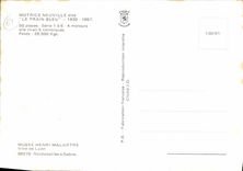 CPSM Musee Henri Malartre Ville de Lyon motrice Neuville le train bleu 1932 1957 locomotive