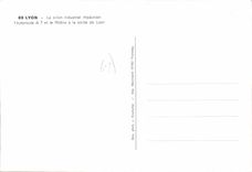 CPSM Lyon Le sillon industriel rhodanien premier jour maximum 1977