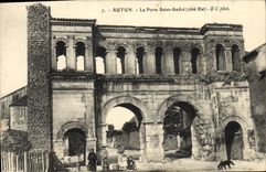 CPA Autun La Porte Saint Andre cote Est 