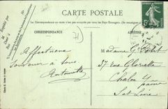 CPA Autun La Porte Saint Andre cote Est 