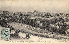 CPA Autun Panorama sur l'Ecole de Cavalerie vue prise de Couard 
