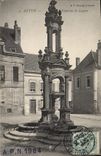 CPA Autun Fontaine St Lazare 