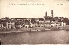 CPA Tournus Vue Generale de la Ville et Quai da Nord 