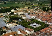CPSM Marcigny S et L Vue generale aerienne 