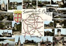 CPSM Souvenir e la Bresse 
